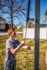 basketball height adjustment handle