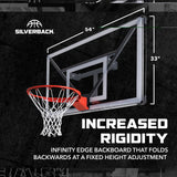 increased rigidity basketball hoop wall mount