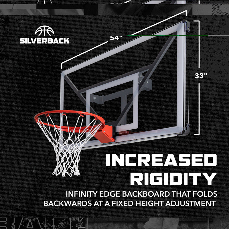 increased rigidity basketball hoop wall mount