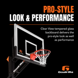 bball hoop in ground pro style look and performance