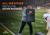 Goalrilla Blocking Dummy for football training - all weather protective outer material blocking dummies