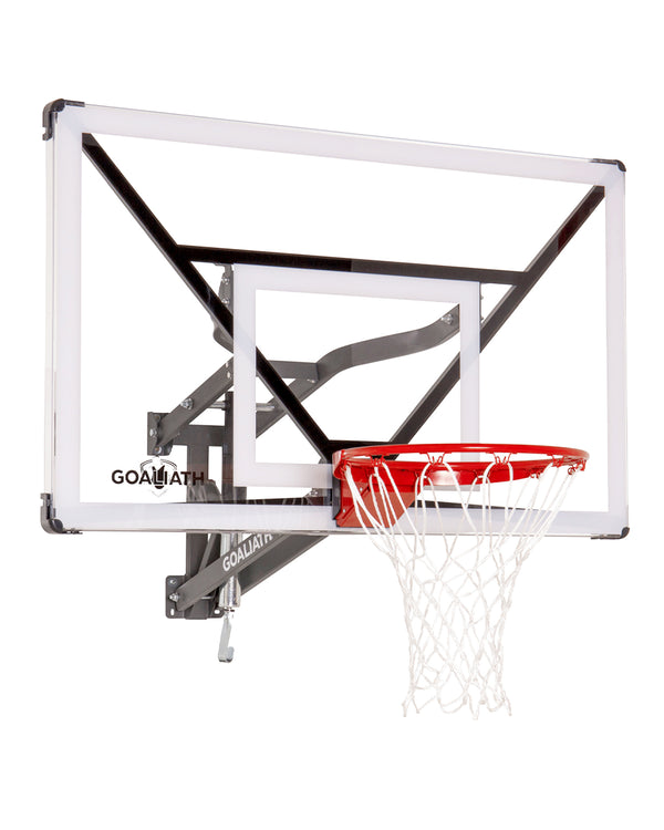 Basketball Hoop Indoor Wood Basketball Goal Gray With Black 