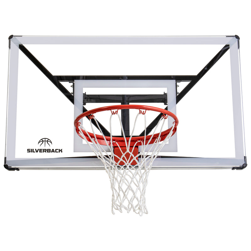 Silverback NXT 54 Wall Mounted Adjustable-Height Basketball Hoop with QUICKPLAY